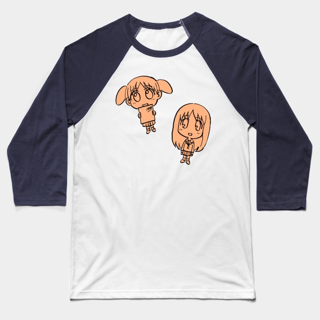 I draw chibi osaka and chiyo chan / azumanga daioh Baseball T-Shirt by mudwizard